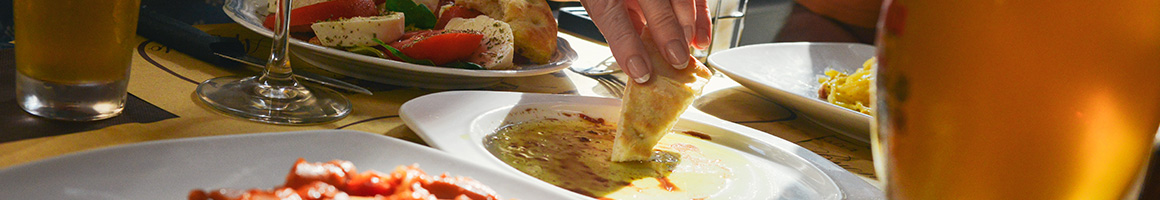 Eating Mediterranean Persian/Iranian at Kabobi - Persian and Mediterranean Grill restaurant in Chicago, IL.